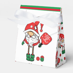 Christmas pickleball  Santa tent Favour Box