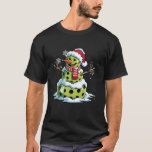 Christmas Pickleball Snowman Santa Hat Xmas Pajama T-Shirt<br><div class="desc">Christmas Pickleball Snowman Santa Hat Xmas Pajama Kids Boys</div>