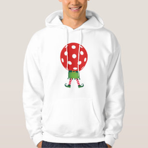 Christmas Pickleball Sweatshirt Pickleball Elf Red