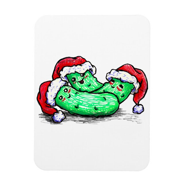 Christmas Pickles Magnet (Vertical)