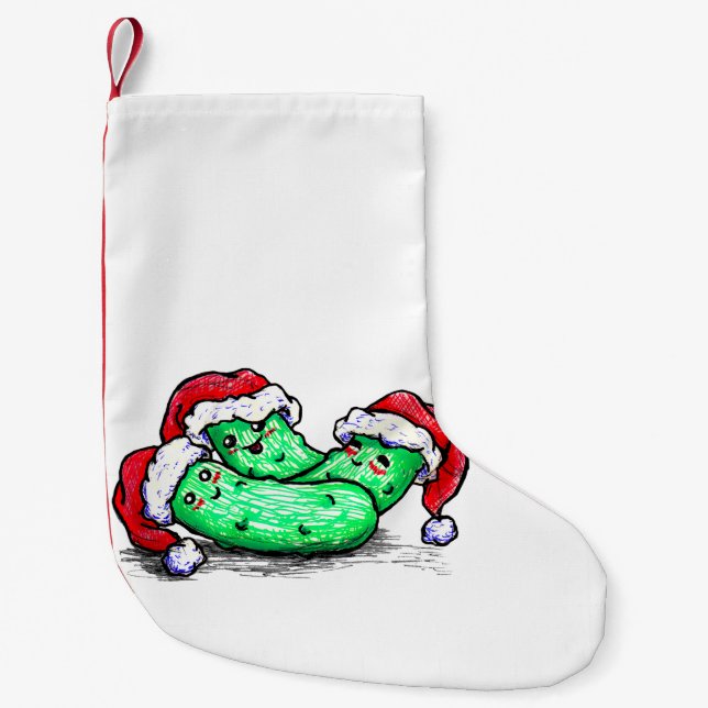 Christmas Pickles Small Christmas Stocking (Front)
