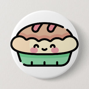 christmas pie 7.5 cm round badge