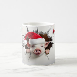 Christmas Pig Coffee Mug
