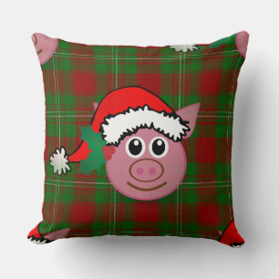 christmas pig cushion
