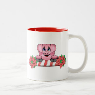 Christmas Pig Mug