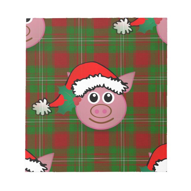 christmas pig notepad (Front)