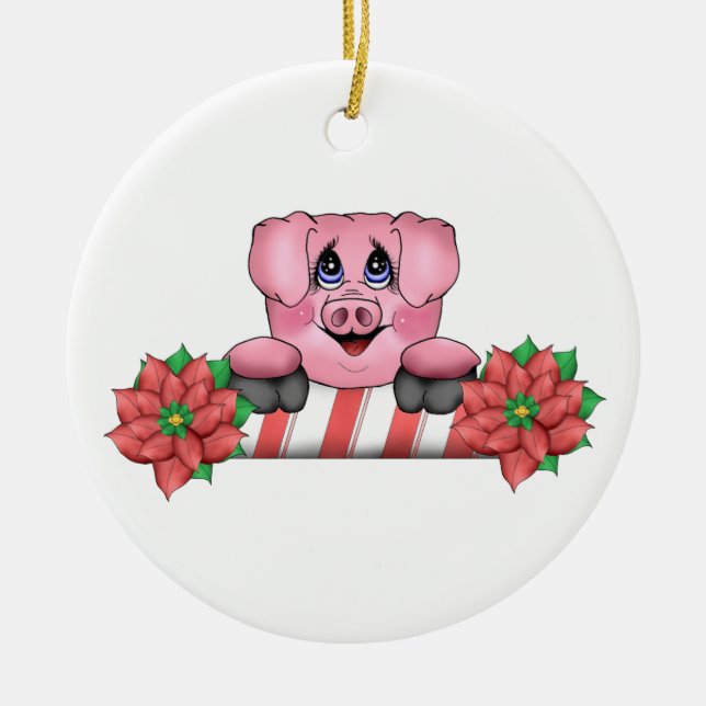 Christmas Pig Ornament (Front)