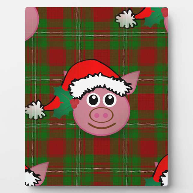 christmas pig plaque (Front)