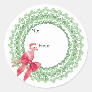 Christmas Pigeon Sticker