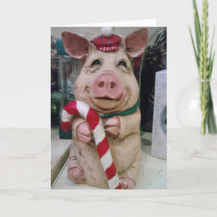 CHRISTMAS PIGGY-NO MARKET-JUST CHRISTMAS WISH HOLIDAY CARD