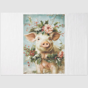 Christmas Piglet Tissue Paper