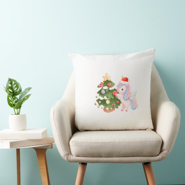 Christmas Pillow – Festive Holiday  (Chair)