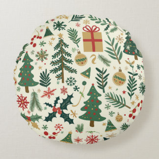 Christmas Pillow Round Cushion