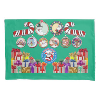 Christmas Pillowcase with Santa, Jerry and Rex
