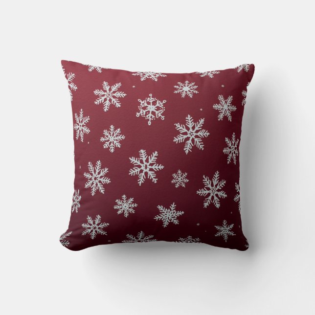 Christmas pillows with snowflakes (Front)