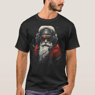 Christmas Pilot Santa Claus Xmas Aviation Gift Ide T-Shirt