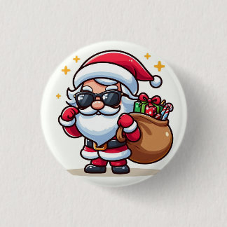 Christmas PIN with Santa Claus in glasses