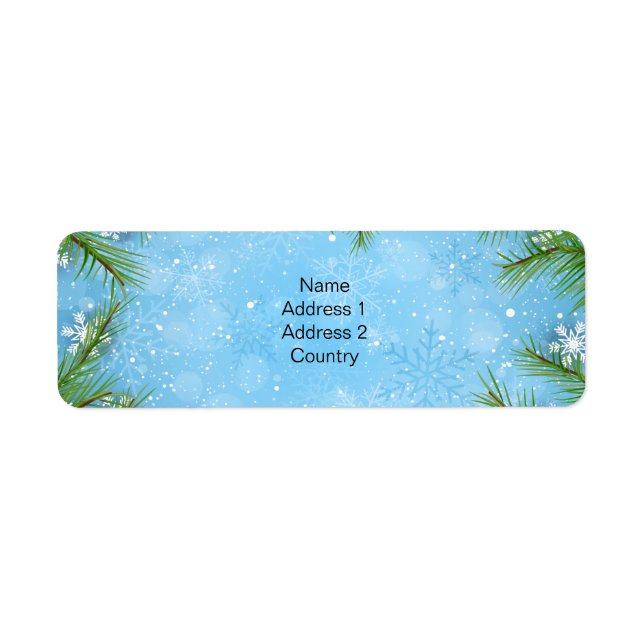 Christmas Pine Address Labels – Personalized  (Front)