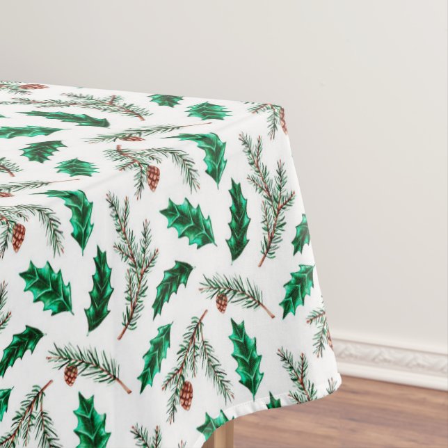 Christmas Pine Branches  Tablecloth (In Situ)