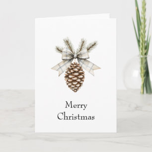 Christmas Pine Cone Card