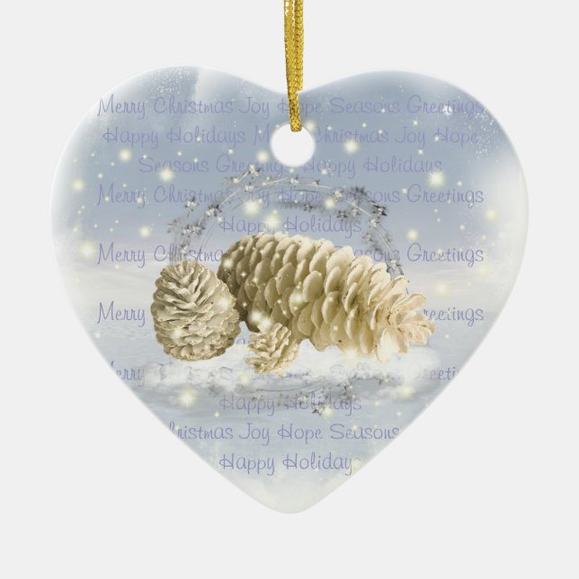 Christmas Pine Cone Ornament (Front)