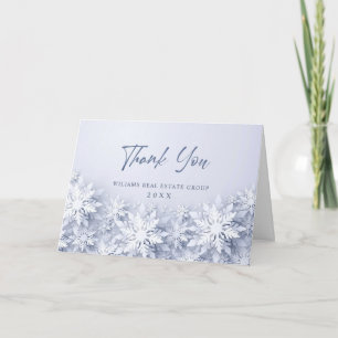 Christmas Pine Cones Corporate Holiday Thank You Card