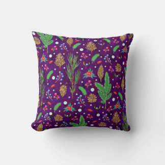 Christmas Pine Cones: Festive Seamless Cushion