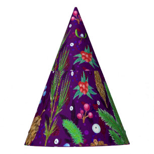 Christmas Pine Cones: Festive Seamless Party Hat