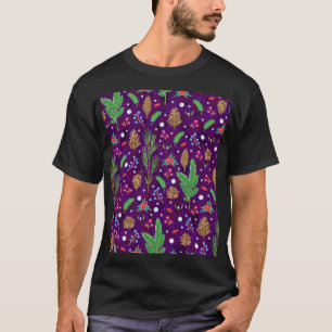 Christmas Pine Cones: Festive Seamless T-Shirt