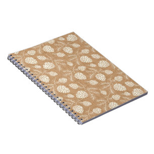 Christmas pine cones notebook