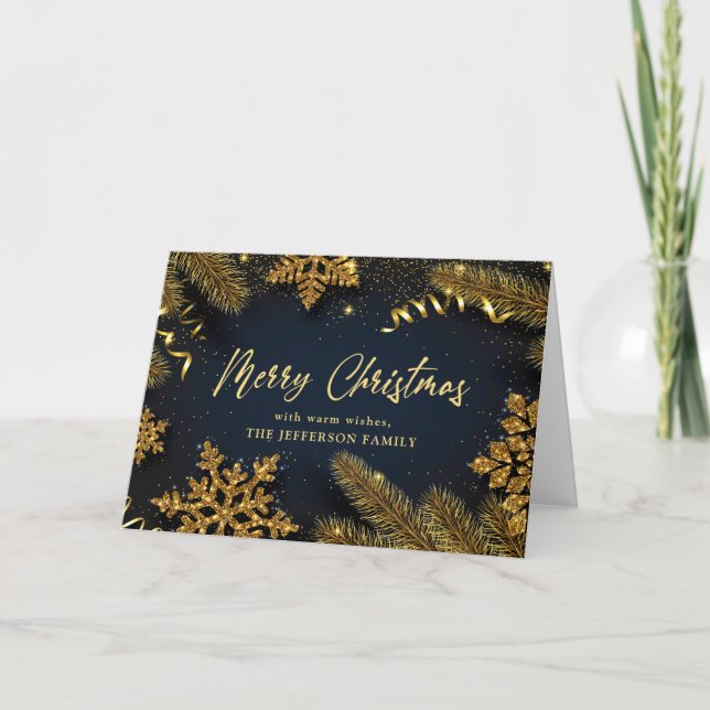 Christmas Pine Cones Rustic Greeting Holiday Card (Front)