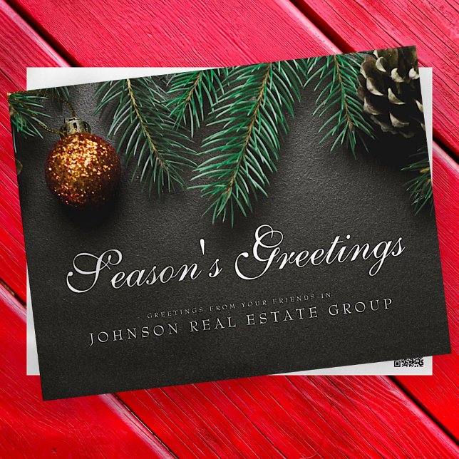Christmas Pine Cones  | Season's Greetings Postcard (Creator Uploaded)