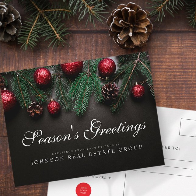 Christmas Pine Cones  | Season's Greetings Postcard (Creator Uploaded)