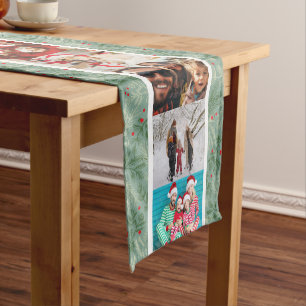 Christmas Pine Foliage Holiday Short Table Runner