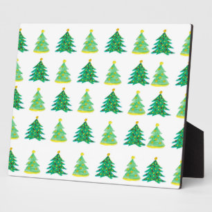 Christmas Pine Pattern Plaque