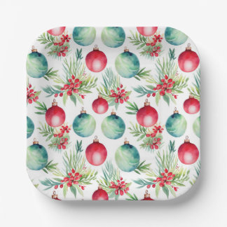 Christmas Pine Tree Ornaments  Paper Plate