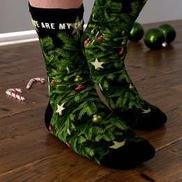 Christmas Pine Tree Socks Funny Festive Mens Gift