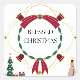 Christmas Pink Cute Stickers