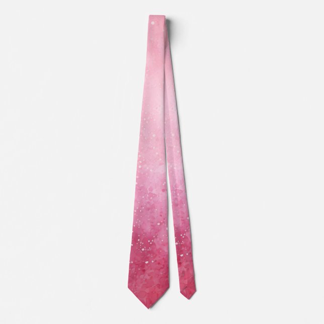 Christmas Pink Sparkley Gradient Tie (Front)