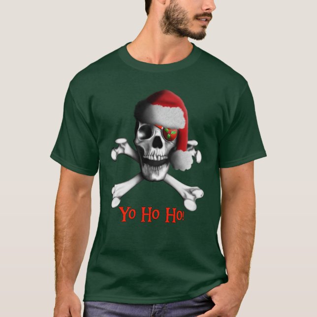 Christmas Pirate Dark Shirt (Front)