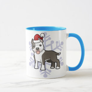 Christmas Pitbull / American Staffordshire Terrier Mug