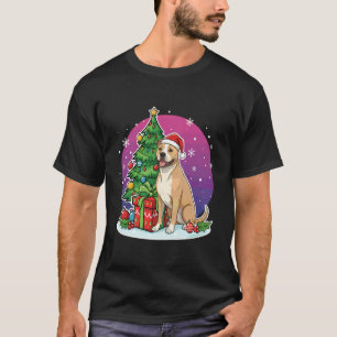 Christmas Pitbull Santa Hat Xmas Pitbull Lover Men T-Shirt