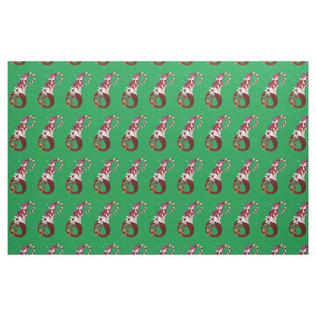 Christmas Pixie Mermaid Thunder_Cove  Fabric (Fat Quarter)