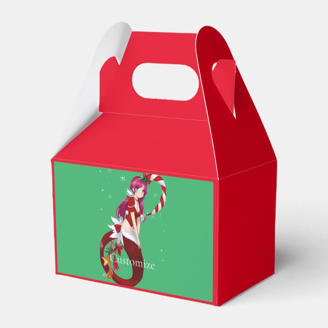 Christmas Pixie Mermaid Thunder_Cove Favour Box (Front Side)