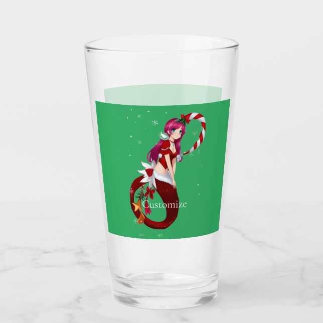Christmas Pixie Mermaid Thunder_Cove Glass (Front)