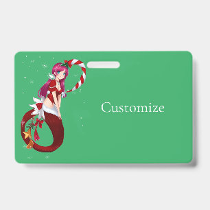 Christmas Pixie Mermaid Thunder_Cove ID Badge