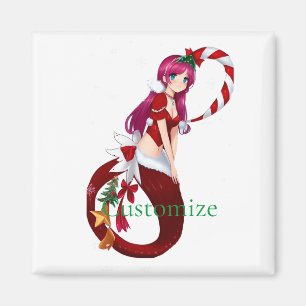 Christmas Pixie Mermaid Thunder_Cove Magnet