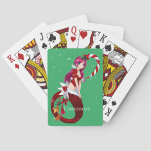 Christmas Pixie Mermaid Thunder_Cove Playing Cards