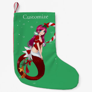 Christmas Pixie Mermaid Thunder_Cove Small Christmas Stocking