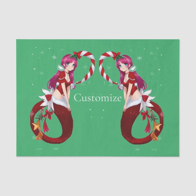 Christmas Pixie Mermaid Thunder_Cove Tissue Paper (Front)